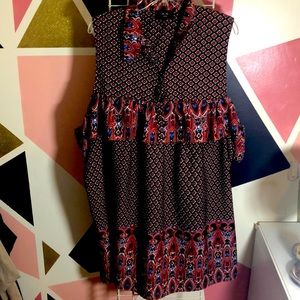 Boohoo Curve off shoulder shirt dress 👗